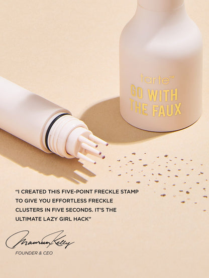 go with the faux freckle stamp